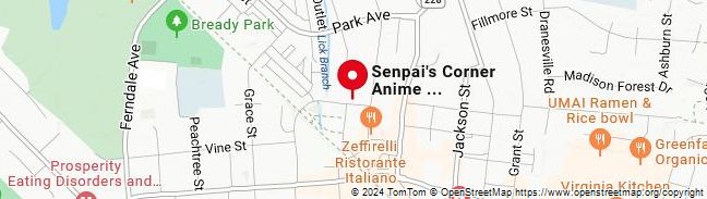 Map of Anime Shops